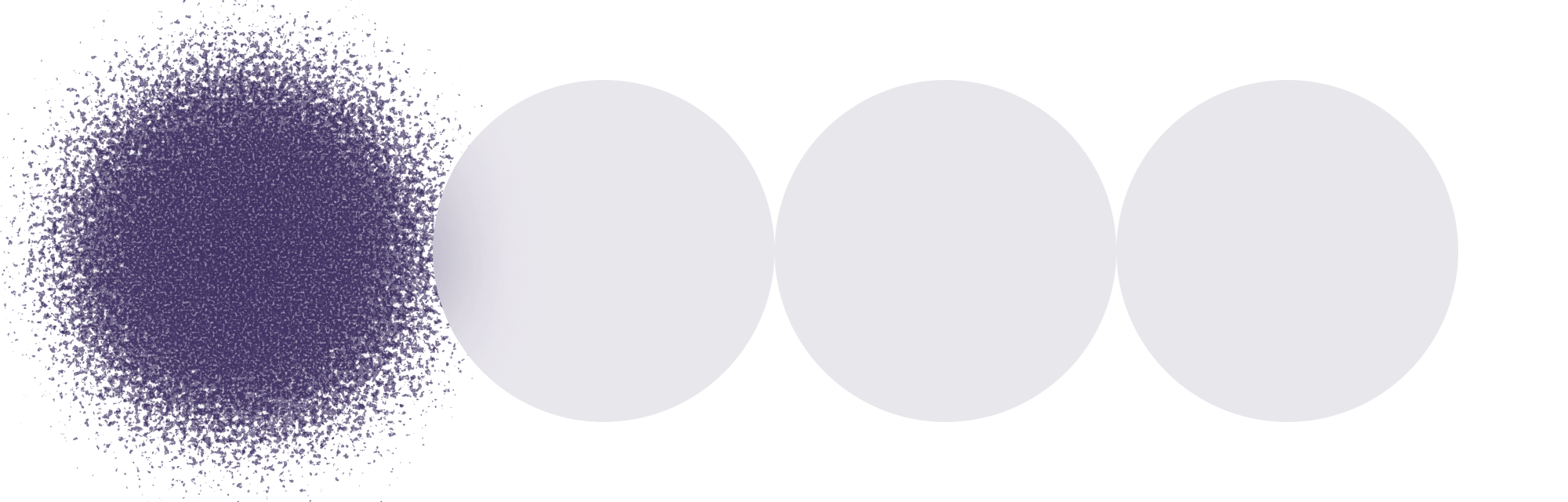 Symbolische Kreisillustration für unsichtbare Zusammenhänge